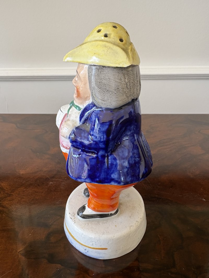 Antique Victorian Staffordshire Toby Pepperpot Figure - Image 5